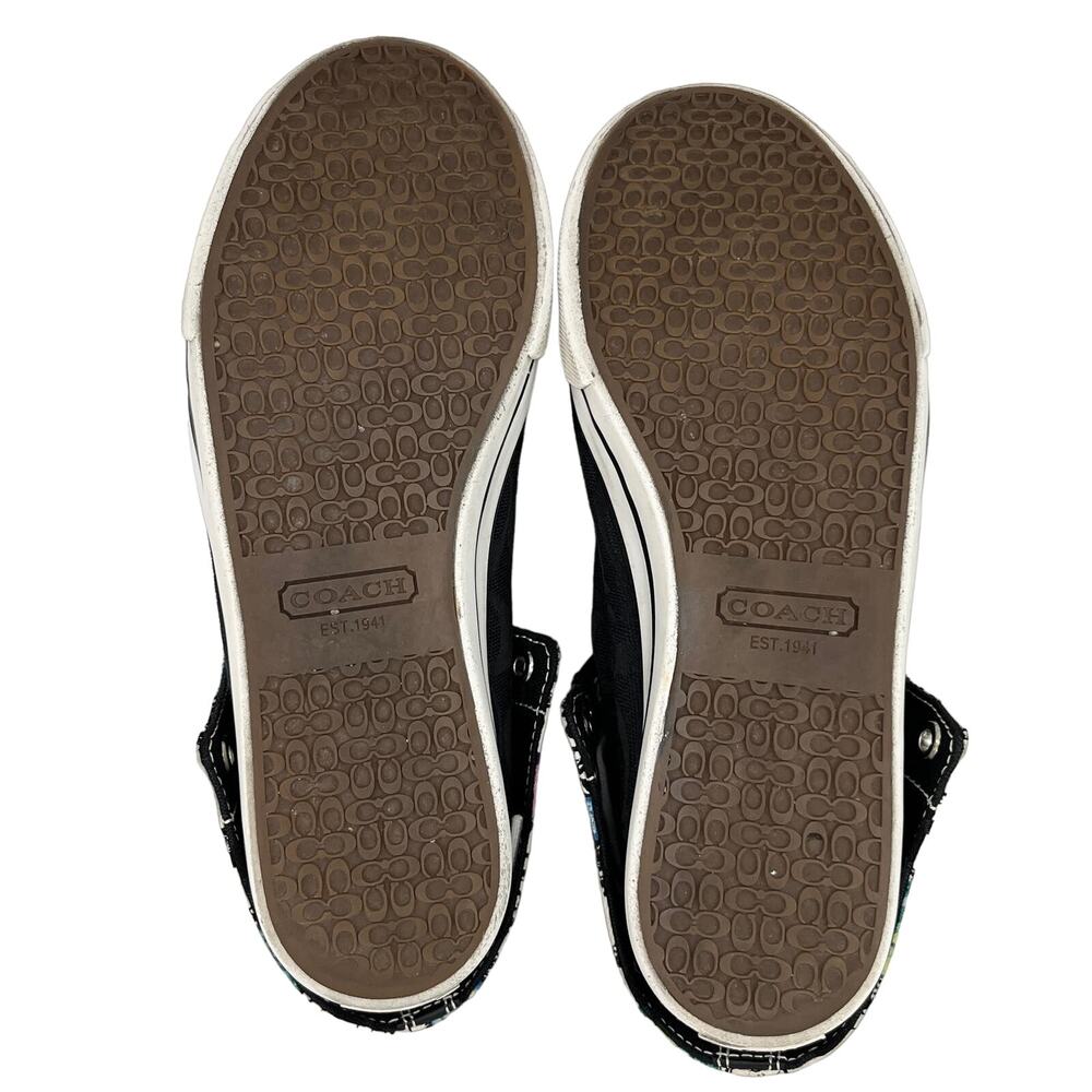 Coach Bonney Butterfly Black Hi Top Fold Over Sneakers 7 - Picture 7 of 14